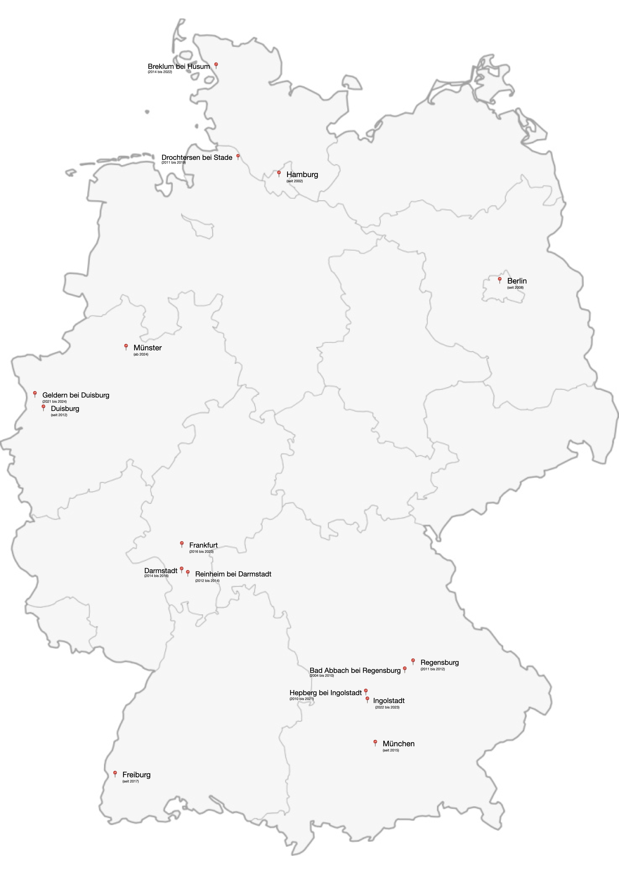 Standorte Uebersichtskarte